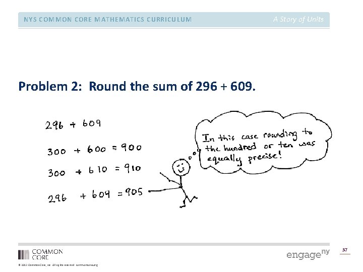 NYS COMMON CORE MATHEMATICS CURRICULUM A Story of Units Problem 2: Round the sum