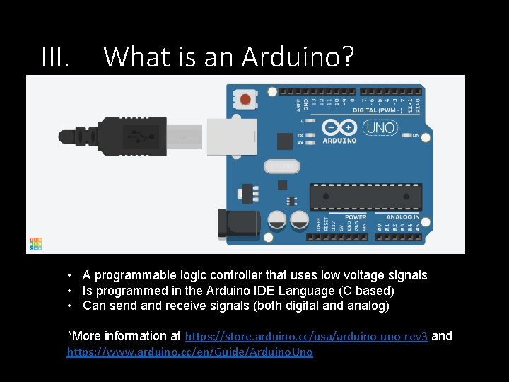 Intro to Interfacing with the Arduino microcontroller TEJ