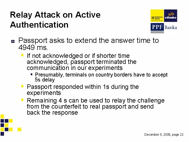 Relay Attack on Active Authentication Passport asks to extend the answer time to 4949