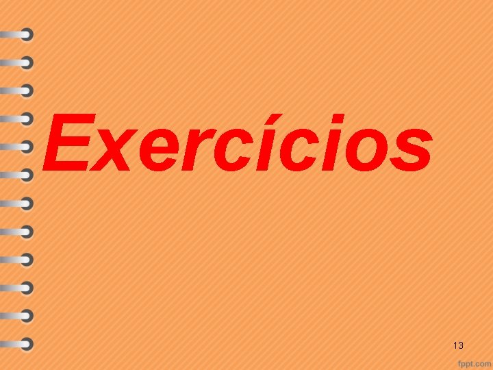 Exercícios 13 