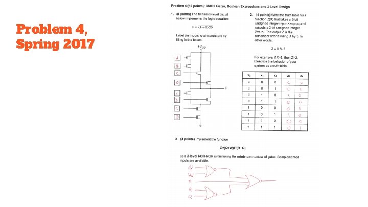 Problem 4, Spring 2017 