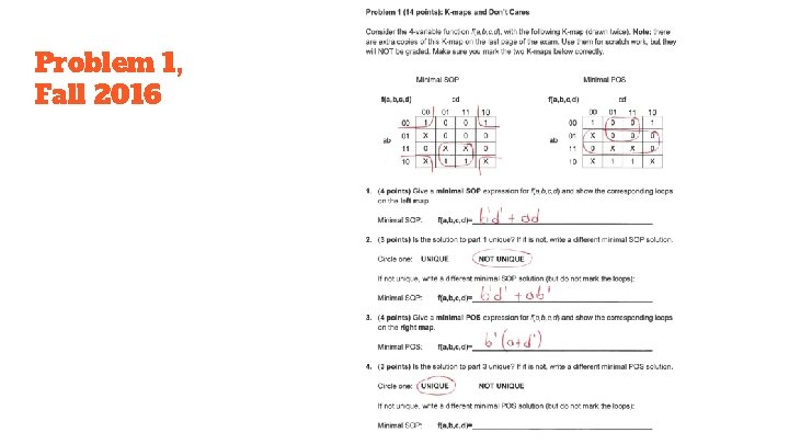 Problem 1, Fall 2016 