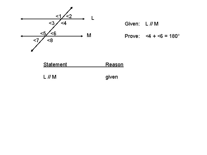 <1 <2 <3 <4 <5 <6 <7 <8 L M Statement Reason L //