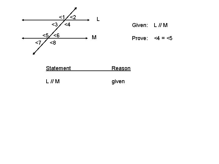 <1 <2 <3 <4 <5 <6 <7 <8 L M Statement Reason L //