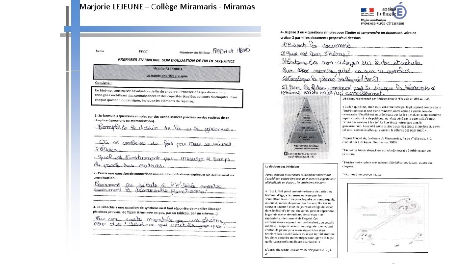Marjorie LEJEUNE – Collège Miramaris - Miramas 