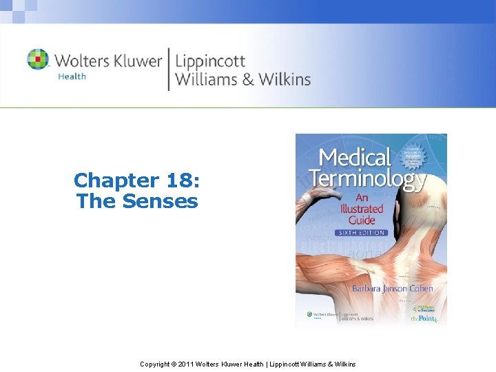 Chapter 18: The Senses Copyright © 2011 Wolters Kluwer Health | Lippincott Williams &