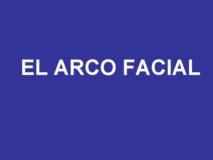 EL ARCO FACIAL 