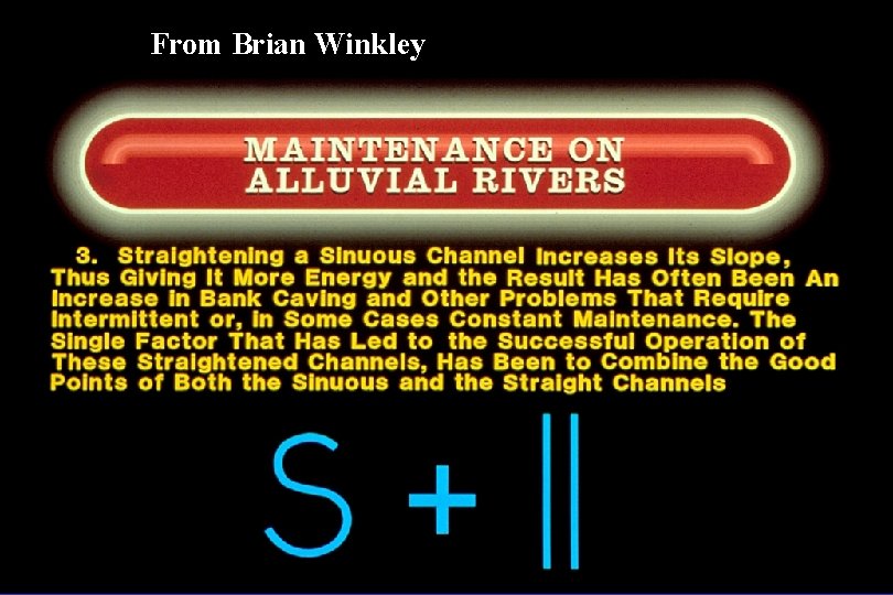 From Brian Winkley From Brian Winkley