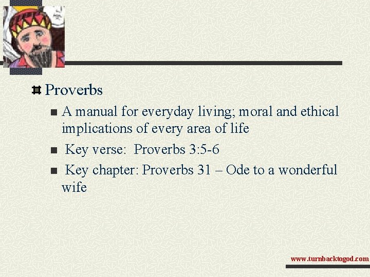 Proverbs A manual for everyday living; moral and ethical implications of every area of Proverbs A manual for everyday living; moral and ethical implications of every area of