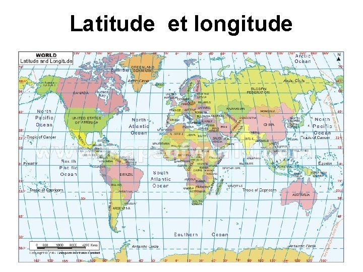 Latitude et longitude 