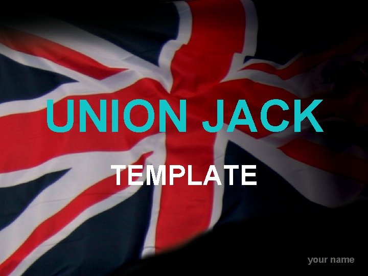 UNION JACK TEMPLATE your name 