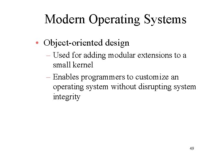 Operating System Overview 1 OPERATING SYSTEM OVERVIEW WHAT