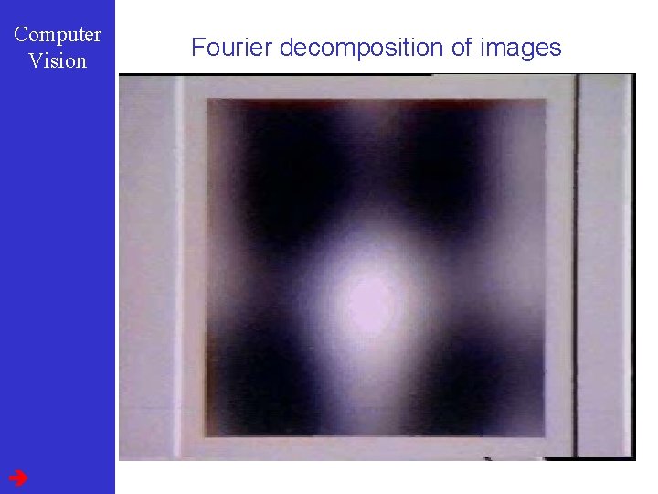 Computer Vision Fourier decomposition of images 