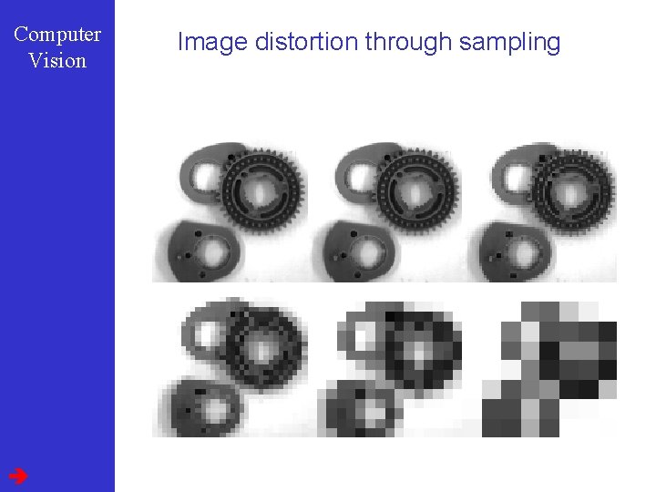 Computer Vision Image distortion through sampling 