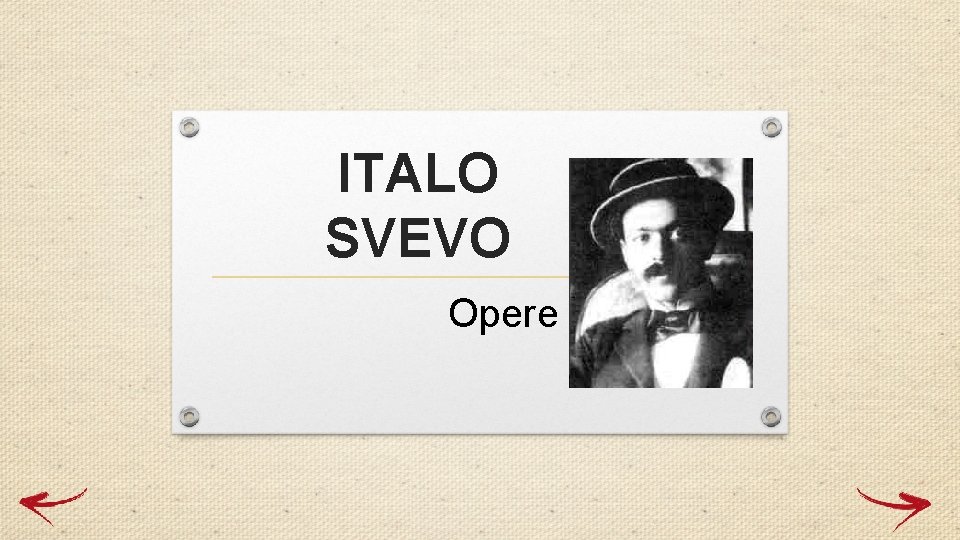 ITALO SVEVO Opere 