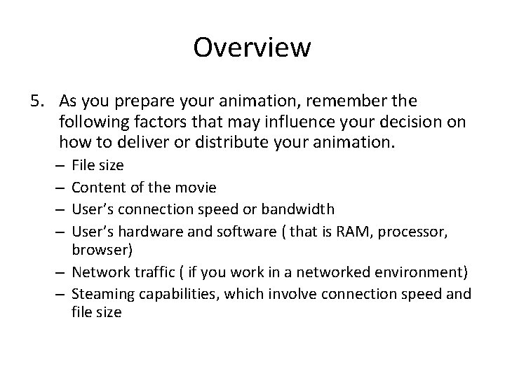 Digital Graphics Animation Publishing An Animation Lesson 3