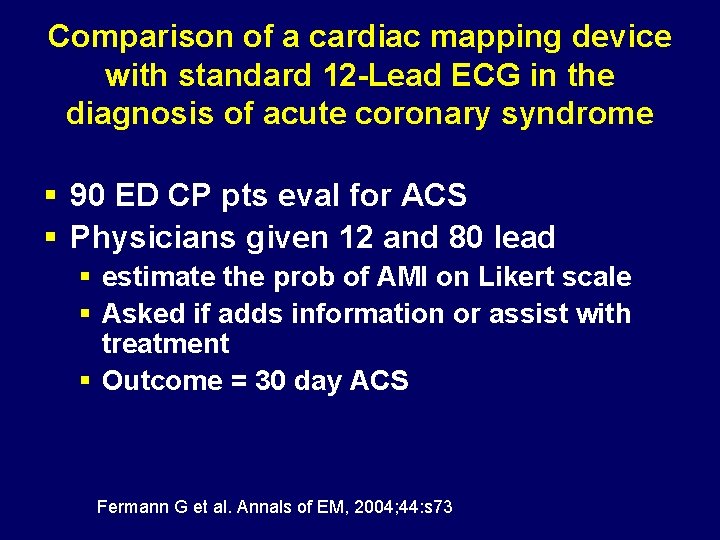 Comparison of a cardiac mapping device with standard 12 -Lead ECG in the diagnosis