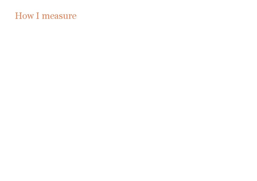 How I measure Targets have been really important to our journey. The first step, How I measure Targets have been really important to our journey. The first step,