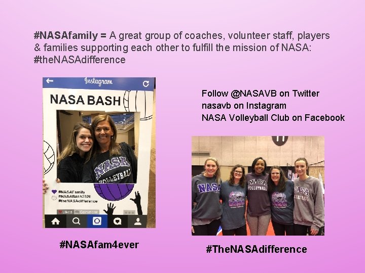 #NASAfamily = A great group of coaches, volunteer staff, players & families supporting each