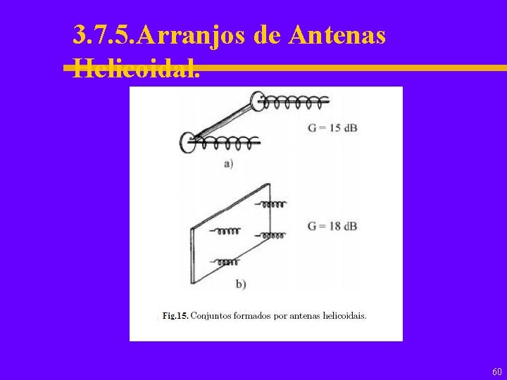 3. 7. 5. Arranjos de Antenas Helicoidal. 60 