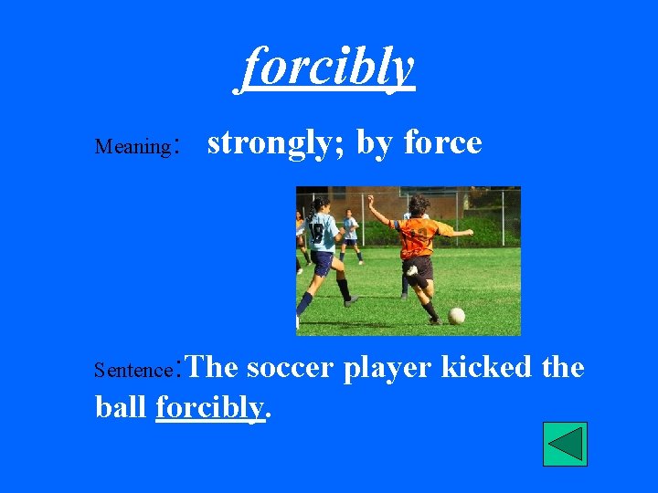 Sentence With Forcible Vocabulary Mr Whiskers details disappoint forcibly information oceans