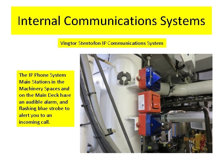 Internal Communications Systems Vingtor Stentofon IP Communications System The IP Phone System Main Stations