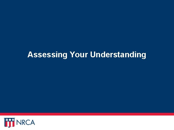 Assessing Your Understanding 