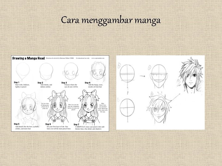 Cara menggambar manga 