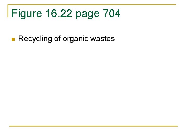 Figure 16. 22 page 704 n Recycling of organic wastes 