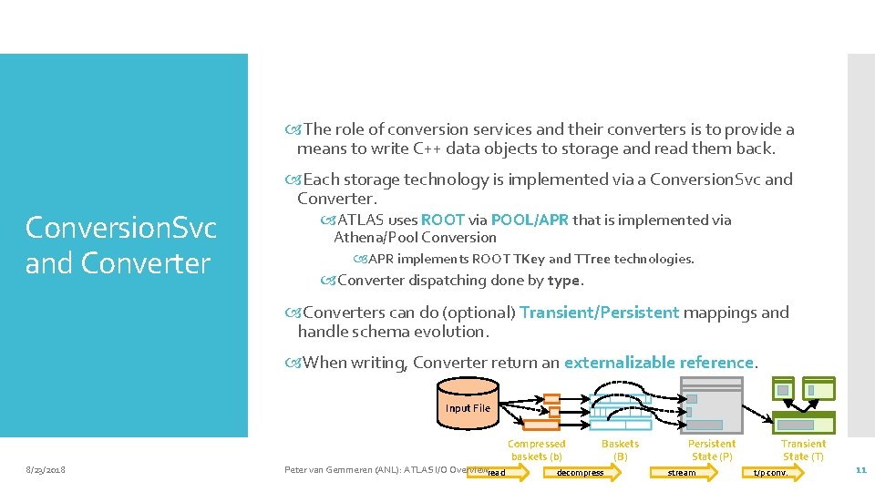  The role of conversion services and their converters is to provide a means