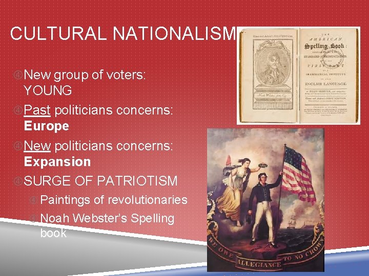 CULTURAL NATIONALISM New group of voters: YOUNG Past politicians concerns: Europe New politicians concerns: