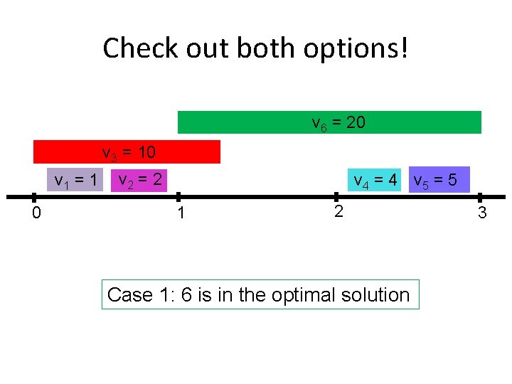 Check out both options! v 6 = 20 v 3 = 10 v 1