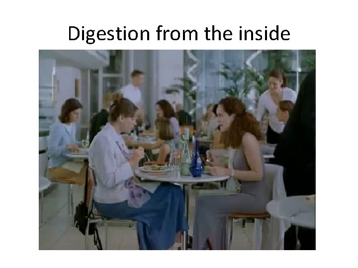 Digestion from the inside Digestion from the inside
