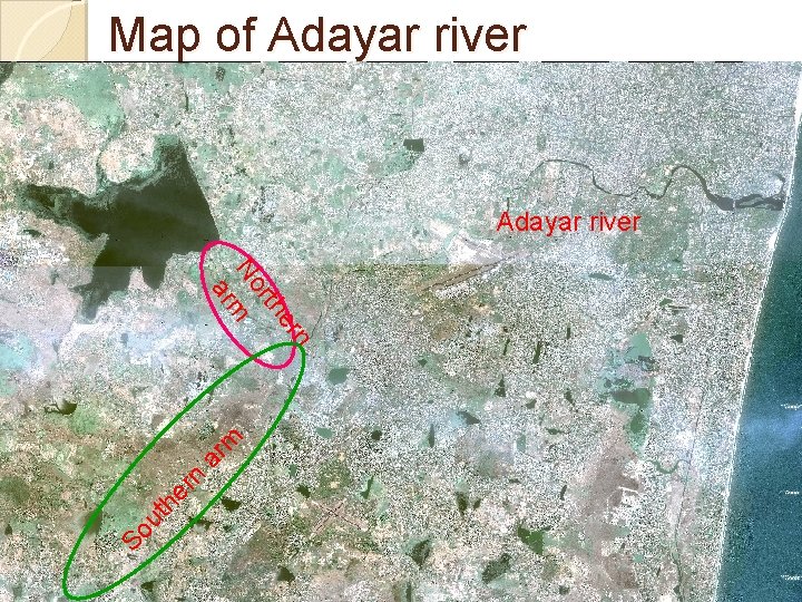 Map of Adayar river er rth No m ar So ut h er n Map of Adayar river er rth No m ar So ut h er n