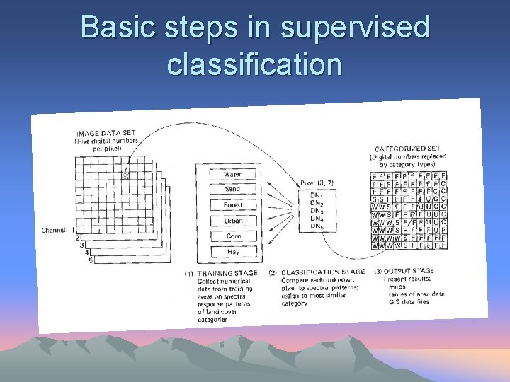 Basic steps in supervised classification 