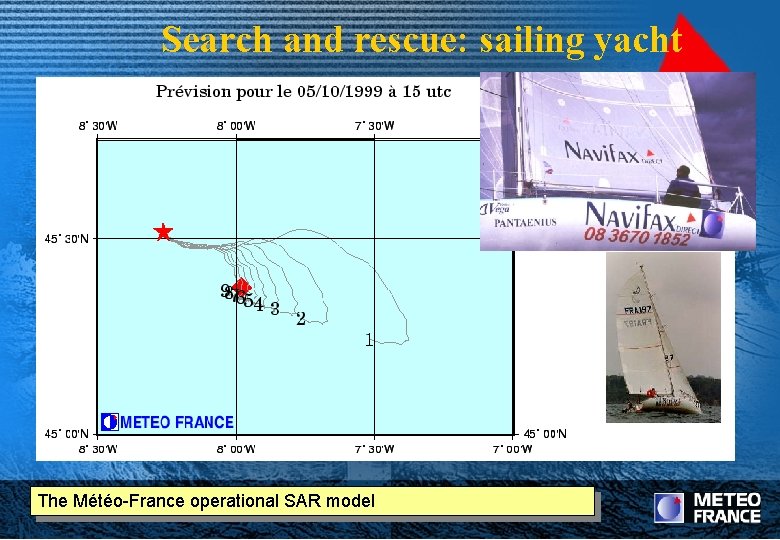 Search and rescue: sailing yacht The Météo-France operational SAR model 