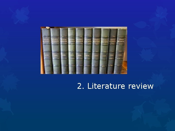 2. Literature review 