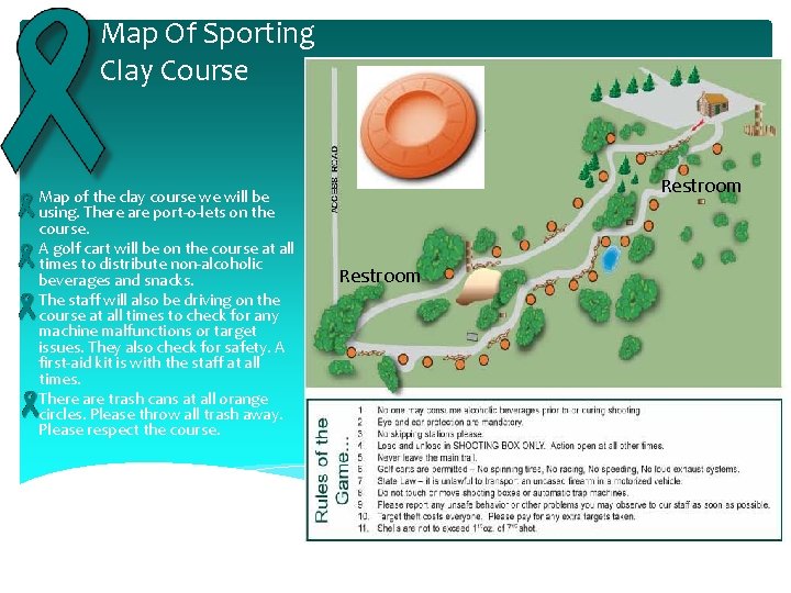 Map Of Sporting Clay Course Map of the clay course we will be using.