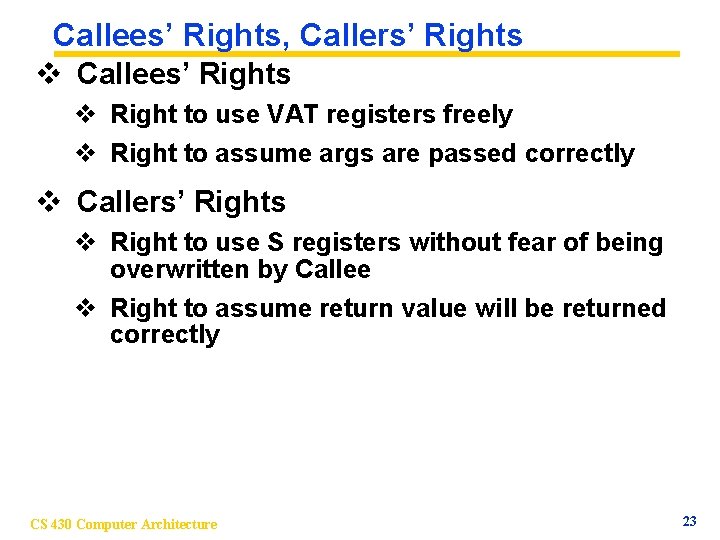 Callees’ Rights, Callers’ Rights v Callees’ Rights v Right to use VAT registers freely