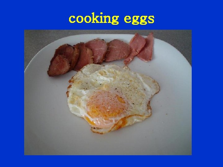 cooking eggs 
