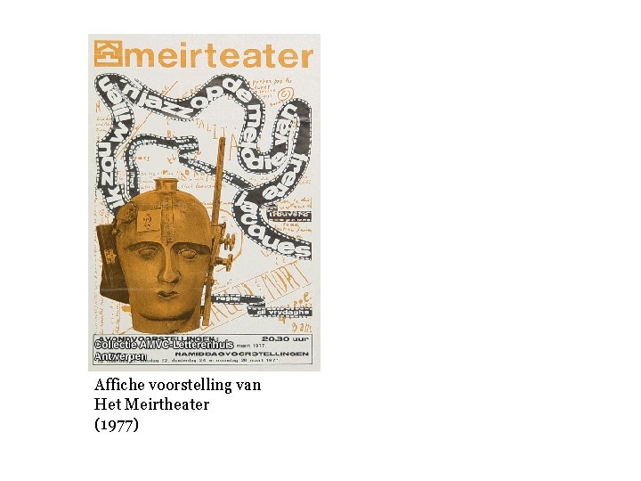 Affiche voorstelling van Het Meirtheater (1977) 