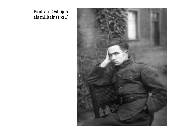 Paul van Ostaijen als militair (1922) 