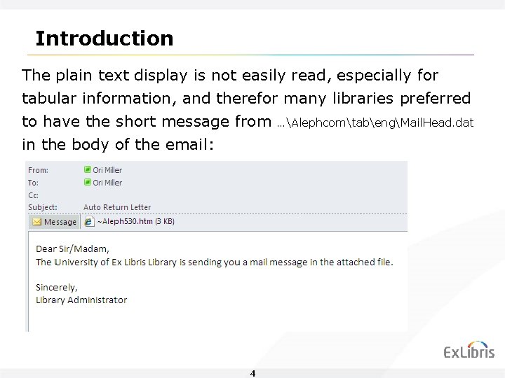 Introduction The plain text display is not easily read, especially for tabular information, and Introduction The plain text display is not easily read, especially for tabular information, and