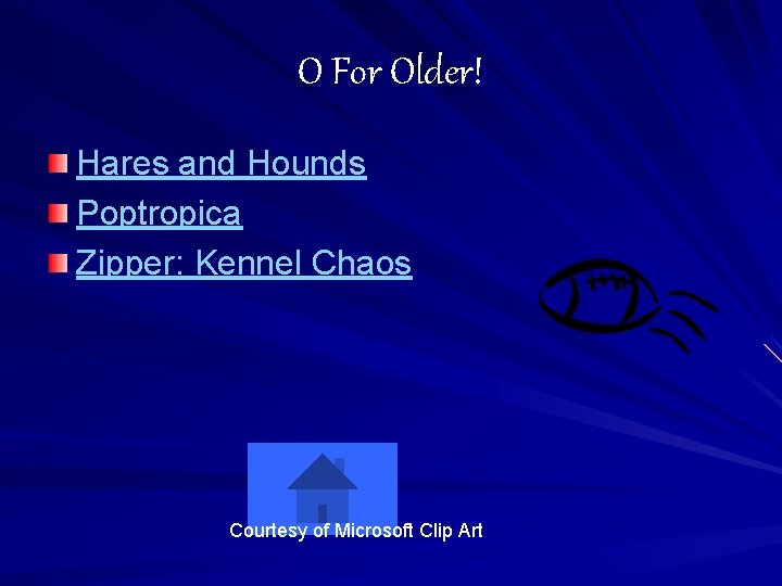 O For Older! Hares and Hounds Poptropica Zipper: Kennel Chaos Courtesy of Microsoft Clip