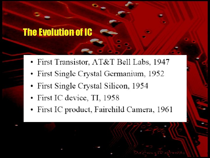 The Evolution of IC 