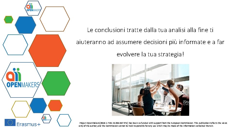 Le conclusioni tratte dalla tua analisi alla fine ti aiuteranno ad assumere decisioni più