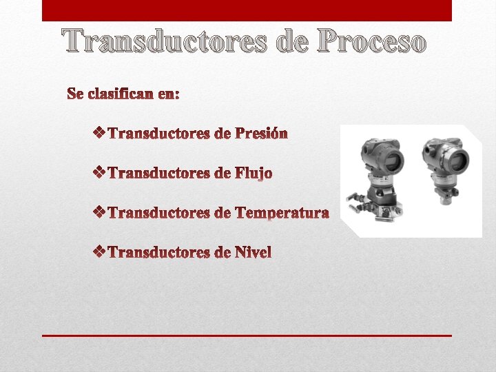 Transductores de Proceso 