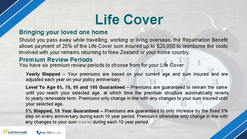 Life Cover Bringing your loved one home Should you pass away while travelling, working