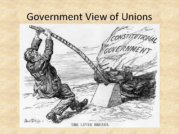 Government View of Unions 