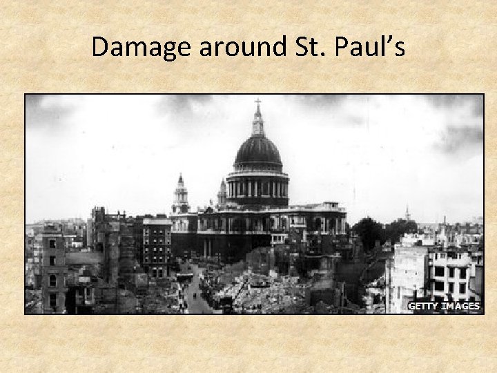Damage around St. Paul’s 